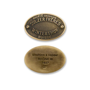 Reproduction plaque "Rhône" numérotée